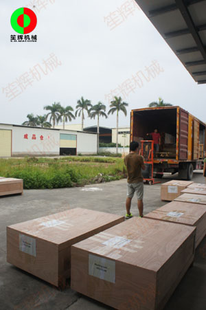 馬來西亞客戶訂購的毛刷清洗機及大批耗材配件于近日出貨了