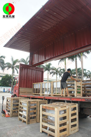 客戶李總定購我司大批瓜果分瓣及切割加工設備！