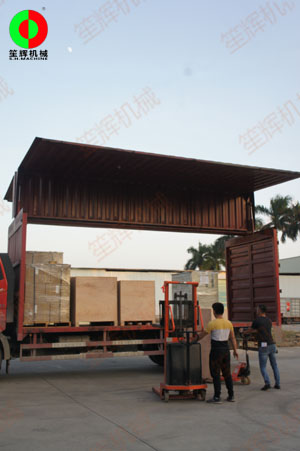 越南經(jīng)銷客戶訂購的一批水產(chǎn)及蔬果類處理設(shè)備出貨了