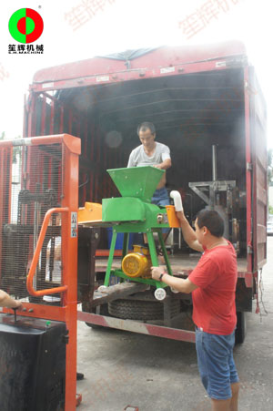 艾草生產(chǎn)線順利檢測調(diào)試完成，裝車送往客戶工廠!