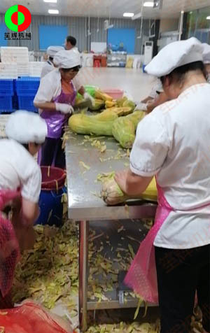 工程售后團(tuán)隊(duì)現(xiàn)場考察江西客戶生產(chǎn)現(xiàn)場,提供整套瓜果加工設(shè)備方案！