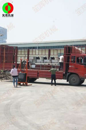 蔬果去皮清洗\提升風干等加工處理設備裝車發往惠州客戶！