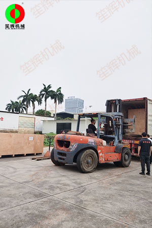 泰國客戶復購的沙拉菜清洗脫水線設備發貨交付！