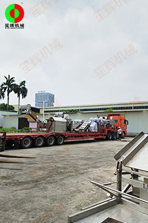 鯪魚生產線設備發貨交付中山客戶！